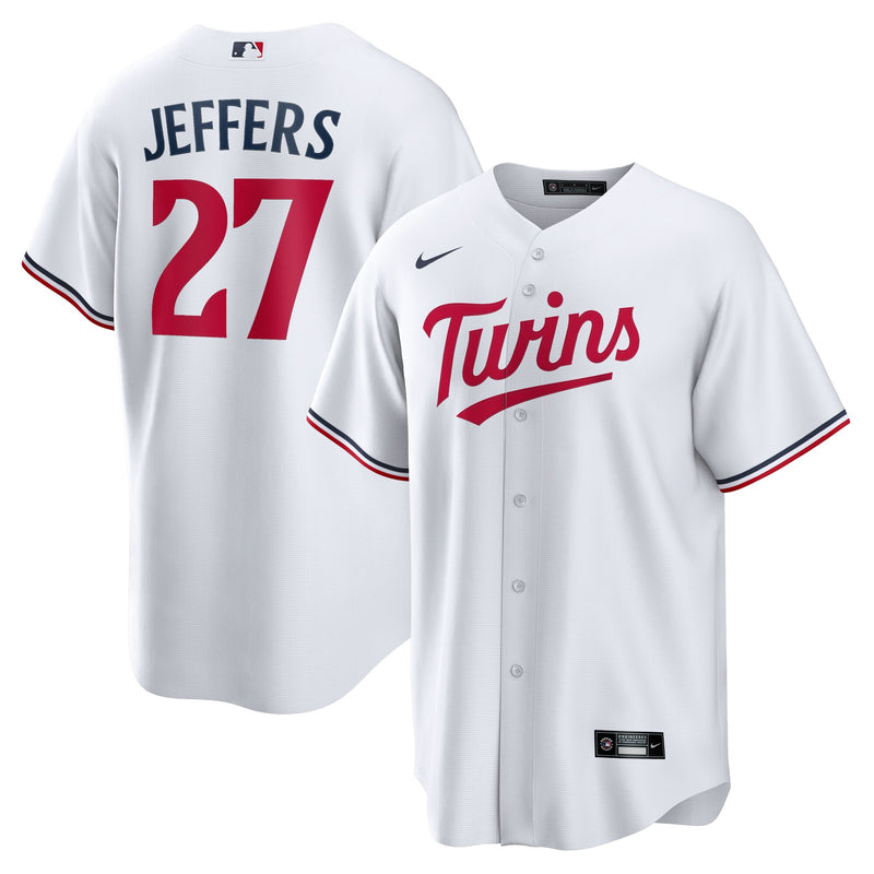 Minnesota Twins Ryan Jeffers Nike White Home Replica Player Jersey