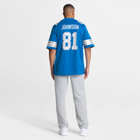 Detroit Lions Calvin Johnson Nike Blue Team Retired Game Jersey