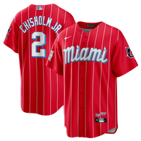Miami Marlins Jazz Chisholm Jr. Nike Red City Connect Replica Jersey