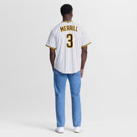 San Diego Padres Jackson Merrill Nike White Home Replica Player Jersey