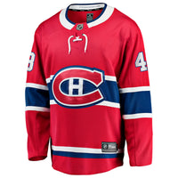 Montreal Canadiens Lane Hutson Fanatics Red Home Breakaway Jersey