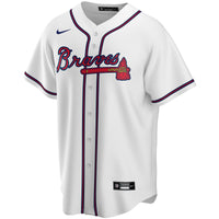 Atlanta Braves Nike White Home Replica Custom Jersey