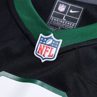 New York Jets Breece Hall Nike Legacy Black Alternate Game Jersey