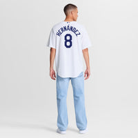 Los Angeles Dodgers Enrique Hernández Nike White Home Replica Jersey