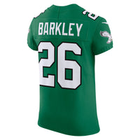 Philadelphia Eagles Saquon Barkley Nike Kelly Green Alternate Vapor F.U.S.E. Elite Jersey