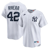 New York Yankees Mariano Rivera Nike White Throwback Cooperstown Collection Limited Jersey