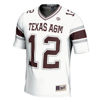 GameDay Greats #12 White Texas A&M Aggies Football Lightweight Fashion Jersey