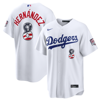 Fourth of July Los Angeles Dodgers Enrique Hernández Nike White USA 250 Stadium Jersey