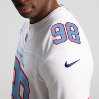 Tennessee Titans Jeffery Simmons Nike White Vapor F.U.S.E. Stitched Limited Jersey