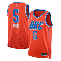 Oklahoma City Thunder Jordan Statement Edition Swingman Jersey - Orange - Luguentz Dort