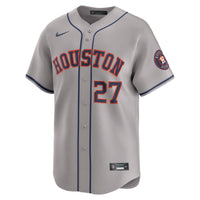 Houston Astros Jose Altuve Nike Gray Road Limited Player Jersey