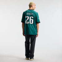 Philadelphia Eagles Saquon Barkley Nike Midnight Green Team Game Jersey