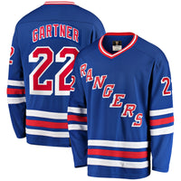 New York Rangers Mike Gartner Fanatics Blue Premier Breakaway Retired Player Jersey