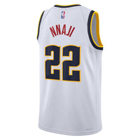 Denver Nuggets Nike Association Edition Swingman Jersey - White - Zeke Nnaji