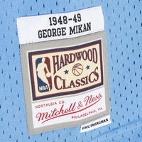 Los Angeles Lakers Mitchell & Ness George Mikan 1948 Dark Authentic Jersey - Columbia Blue