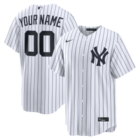 New York Yankees Nike White Home Replica Custom Jersey