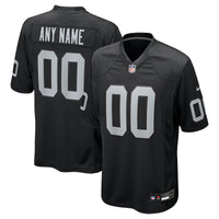 Las Vegas Raiders Nike Black Custom Game Jersey