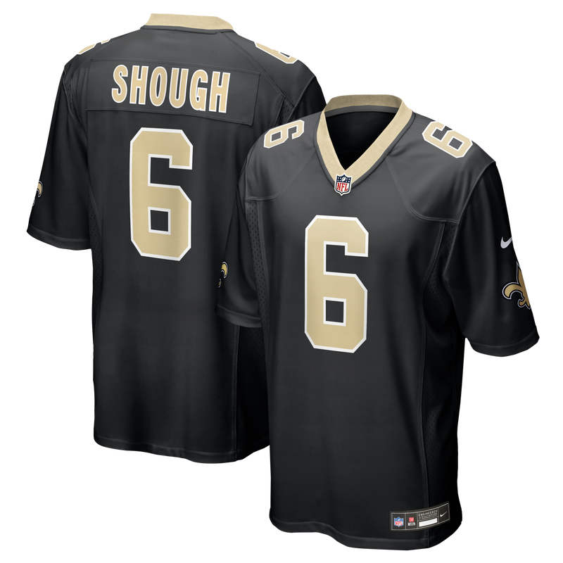 New Orleans Saints Tyler Shough Nike Black Game Jersey