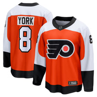 Philadelphia Flyers Cam York Fanatics Orange Home Breakaway Jersey