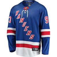 New York Rangers Mika Zibanejad Fanatics Blue Home Breakaway Player Jersey