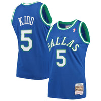 Mitchell & Ness Jason Kidd Blue Dallas Mavericks 1994-95 Hardwood Classics Swingman Player Jersey