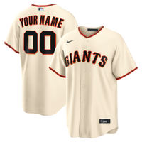 San Francisco Giants Nike Cream Home Replica Custom Jersey
