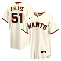 San Francisco Giants Jung Hoo Lee Nike Cream Home Replica Player Jersey