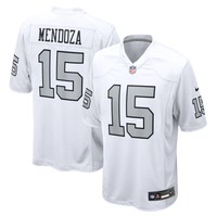 Las Vegas Raiders Fernando Mendoza Nike White Alternate Game Player Jersey