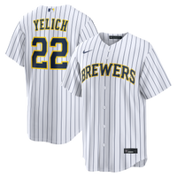Milwaukee Brewers Christian Yelich Nike White Alternate Replica Jersey