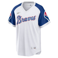 Atlanta Braves Hank Aaron Nike White Home Cooperstown Collection Player Jersey