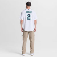 Seattle Mariners Cole Young Nike White Home Replica Jersey