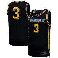 Nike #3 Black Marquette Golden Eagles Replica Basketball Jersey