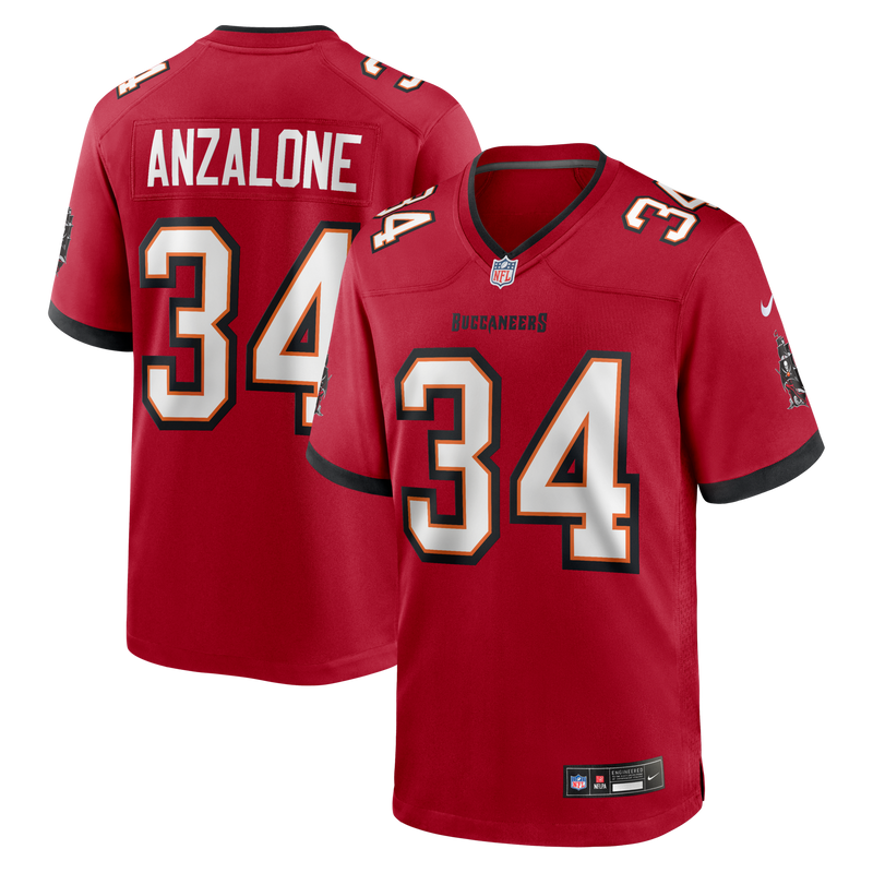 Tampa Bay Buccaneers Alex Anzalone Nike Red Team Game Jersey