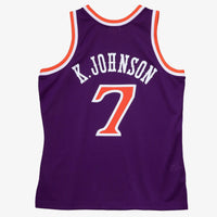 Phoenix Suns Mitchell & Ness Kevin Johnson 1989 Dark Authentic Jersey - Purple