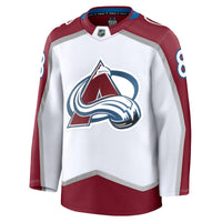 Colorado Avalanche Cale Makar Fanatics White Away Premium Jersey