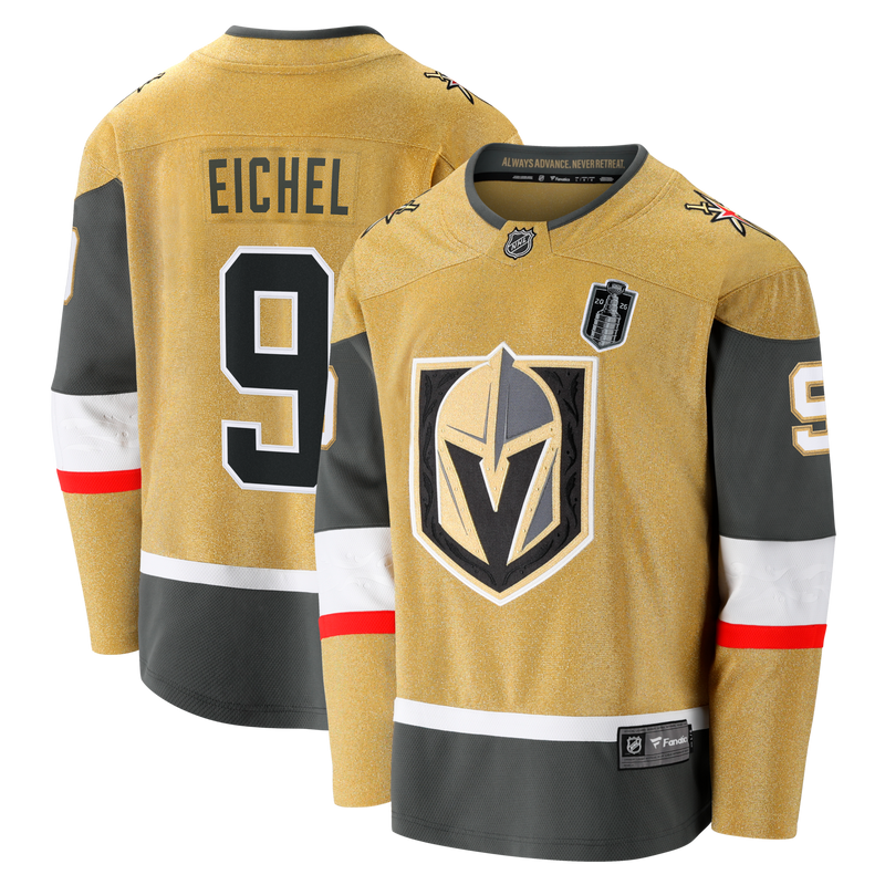 Vegas Golden Knights Jack Eichel Fanatics Gold 2026 Stanley Cup Final Breakaway Jersey