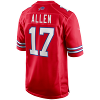 Buffalo Bills Josh Allen Nike Red Alternate Game Player Jersey