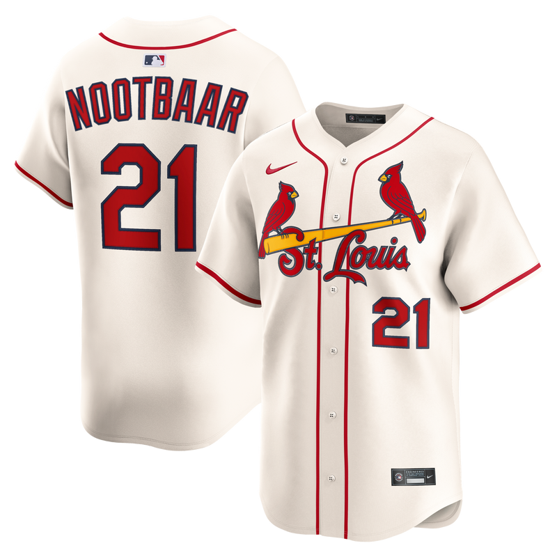 St. Louis Cardinals Lars Nootbaar Nike Cream Alternate 2 Limited Jersey