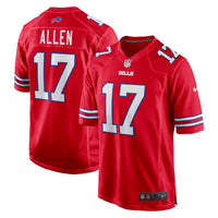 Buffalo Bills Josh Allen Nike Red Alternate Game Jersey