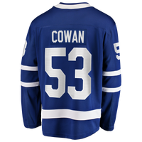 Toronto Maple Leafs Easton Cowan Fanatics Blue Home Breakaway Jersey
