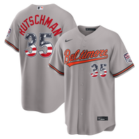 Fourth of July Baltimore Orioles Adley Rutschman Nike Gray USA 250 Stadium Jersey
