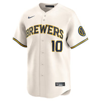 Milwaukee Brewers Sal Frelick Nike Cream Home Limited Player Jersey