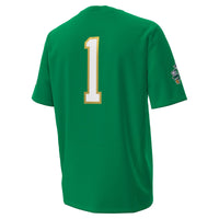 Under Armour #1 Kelly Green Notre Dame Fighting Irish Irish Wear Green Football Twill Replica Jersey