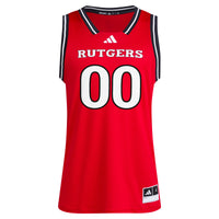 adidas #00 Scarlet Rutgers Scarlet Knights Replica Swingman Jersey