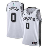 San Antonio Spurs Nike Association Edition Swingman Jersey - White - Keldon Johnson
