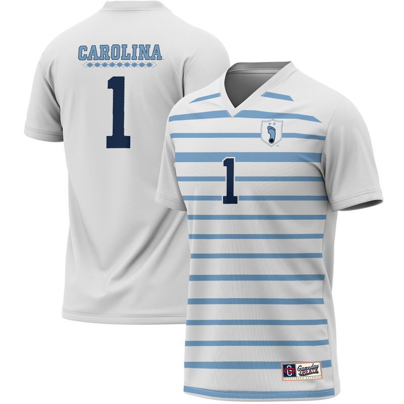 GameDay Greats #1 White North Carolina Tar Heels Lightweight Soccer Fashion Jersey