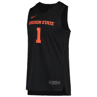 Nike #1 Black Oregon State Beavers Replica Basketball Jersey