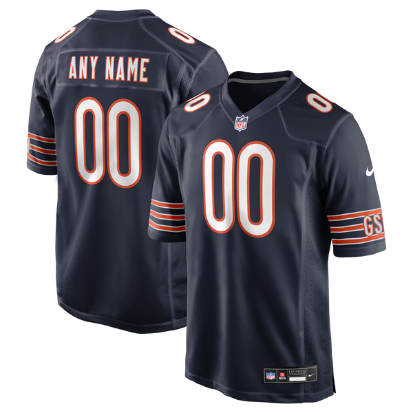 Chicago Bears Nike Navy Custom Game Jersey