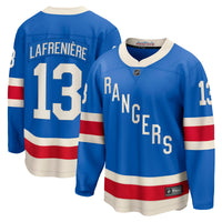 New York Rangers Alexis Lafreniere Fanatics Blue Centennial Breakaway Jersey