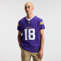 Minnesota Vikings Justin Jefferson Nike Purple Team Vapor F.U.S.E. Elite Jersey